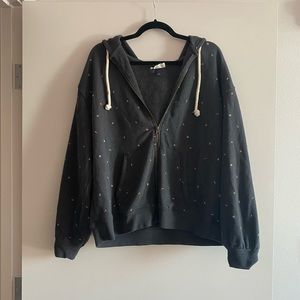 ✨ EUC Universal Thread Floral Print Zip-Up Hoodie, size XL